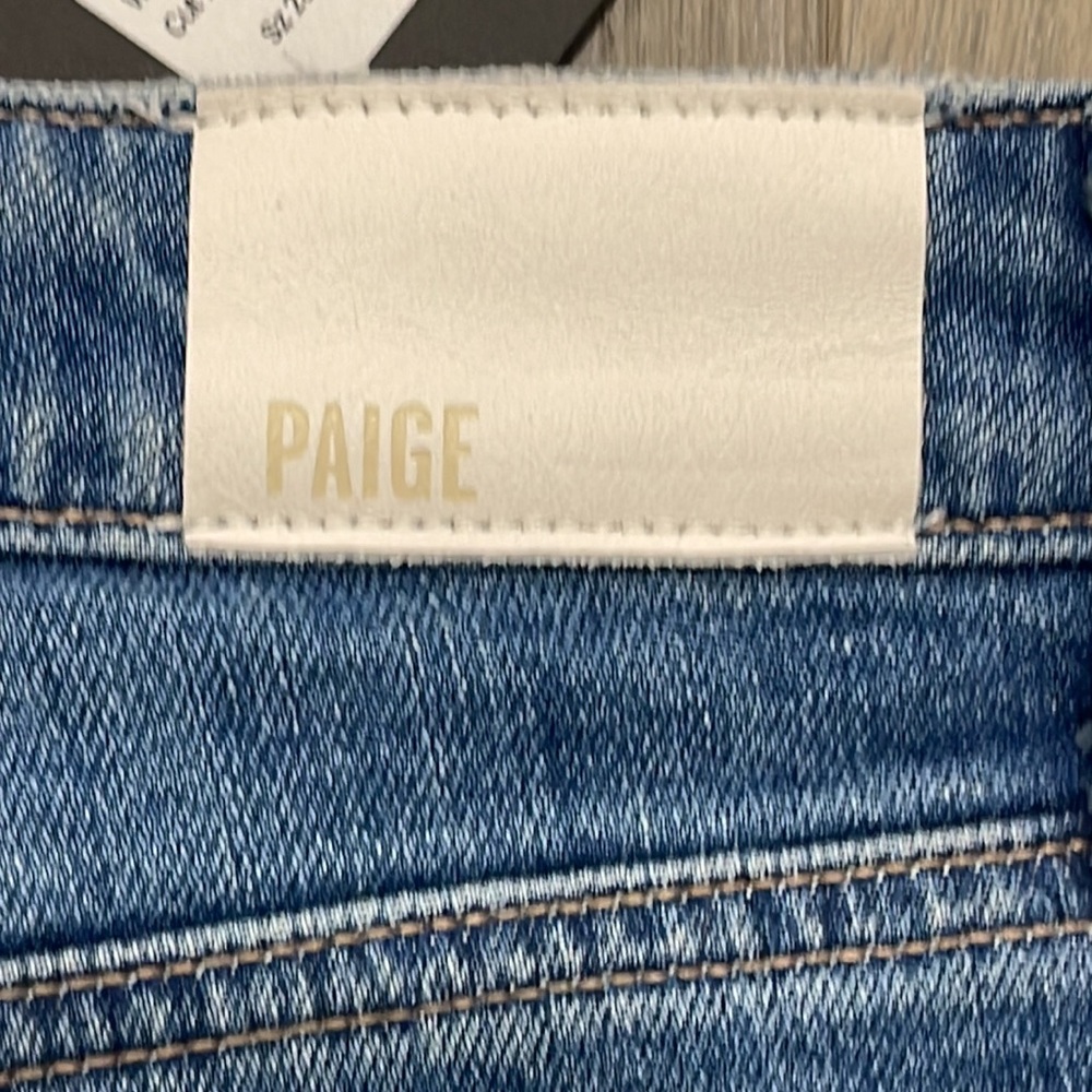PAIGE High Waisted Vintage Inspired Noella Relaxed Straight Leg Jeans - 26W - Picture 16 of 16